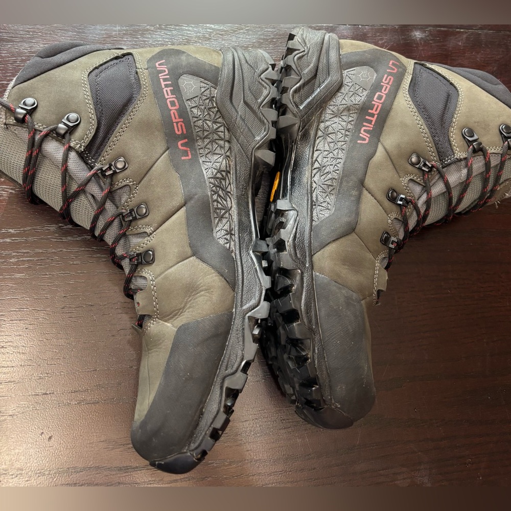 La Sportiva Nucleo High II GTX Boots Men's 12 Carbon Green Hiking Outdoor - Picture 5 of 9